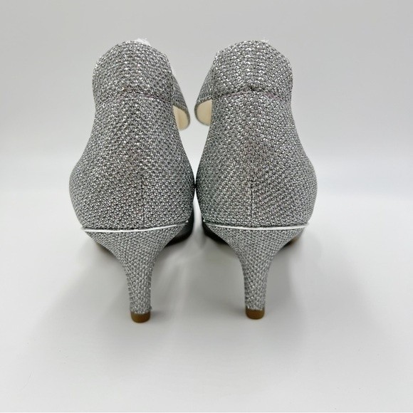 Anne Klein Womens Size 7 Fabulist Textured Silver Point Toe Heels Pumps Shoes - Picture 7 of 13